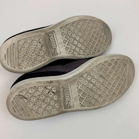 Puma Vikki Swan Black Low Top Sneakers Iridescent Accents Shoes Womens 8 - Picture 9 of 9